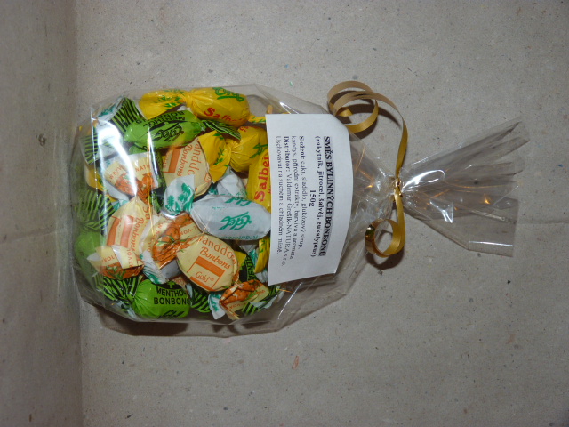 bonbony- dárkové balení 4 druhy bylinné