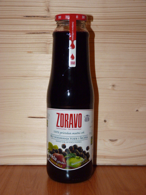 Šťáva červená řepa-borůvka-jablko 0.75l 100%